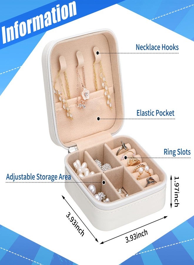 Cosblank 12 Pcs Cheer Team Gifts Bulk Cheerleader Jewelry Box Travel Jewelry Case Organizer for Team Inspirational Gift Cheer Accessories for Teammates(Blue) - Image 2